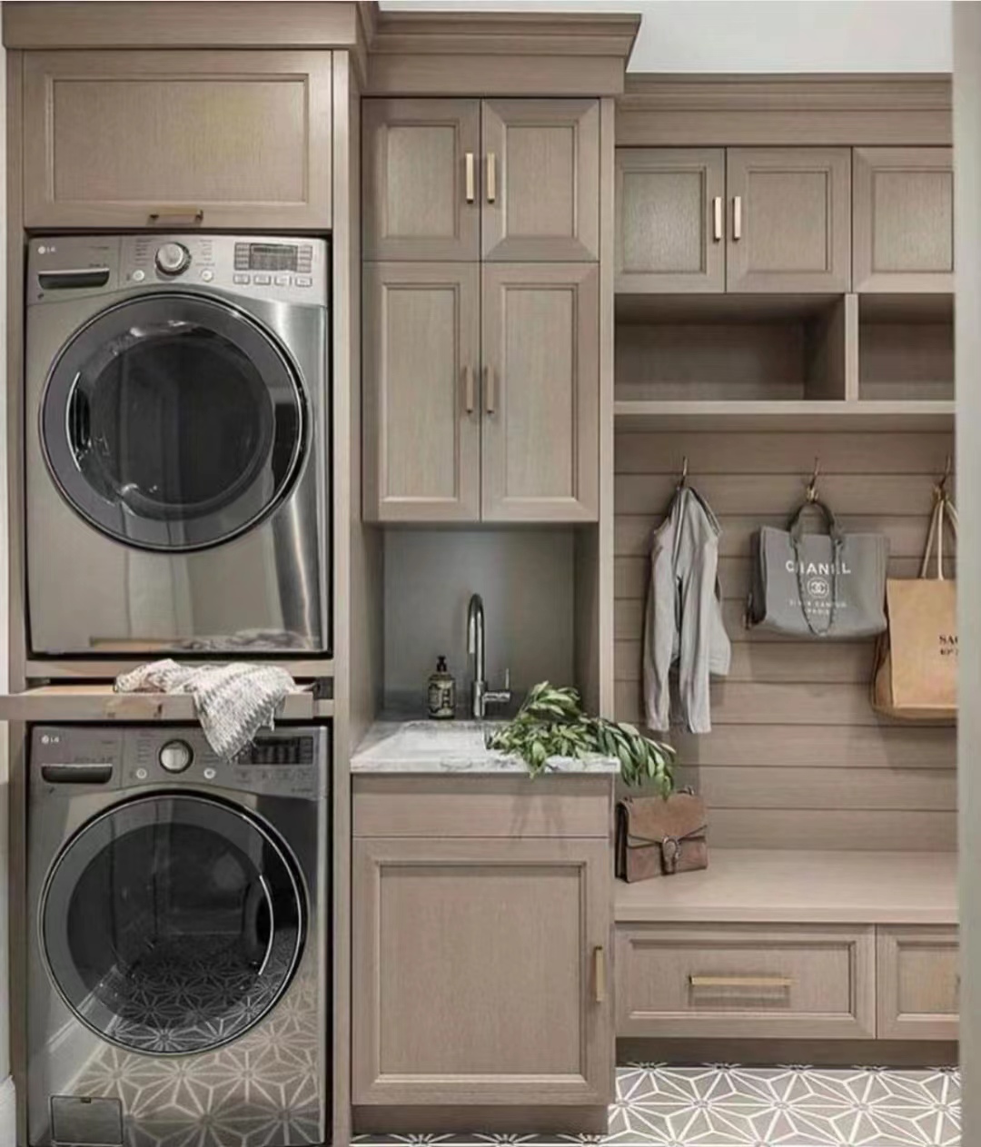 Window Balcony Stainless Steel Laundry Sink Cabinet