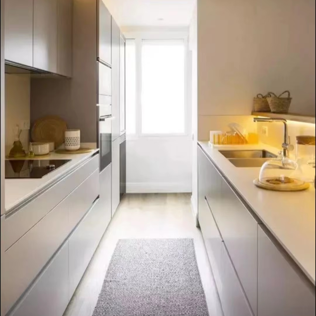 Sleek Stainless Steel Kitchen Cabinet Style