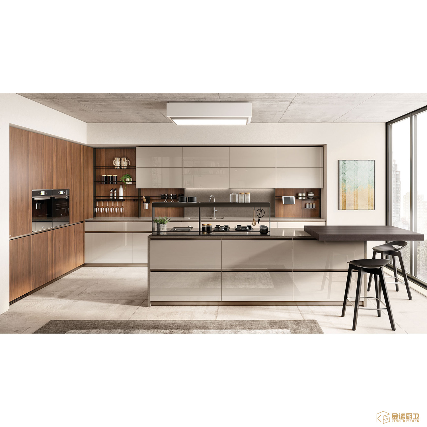 Elegant Interior Kitchen Design and Cabinetry