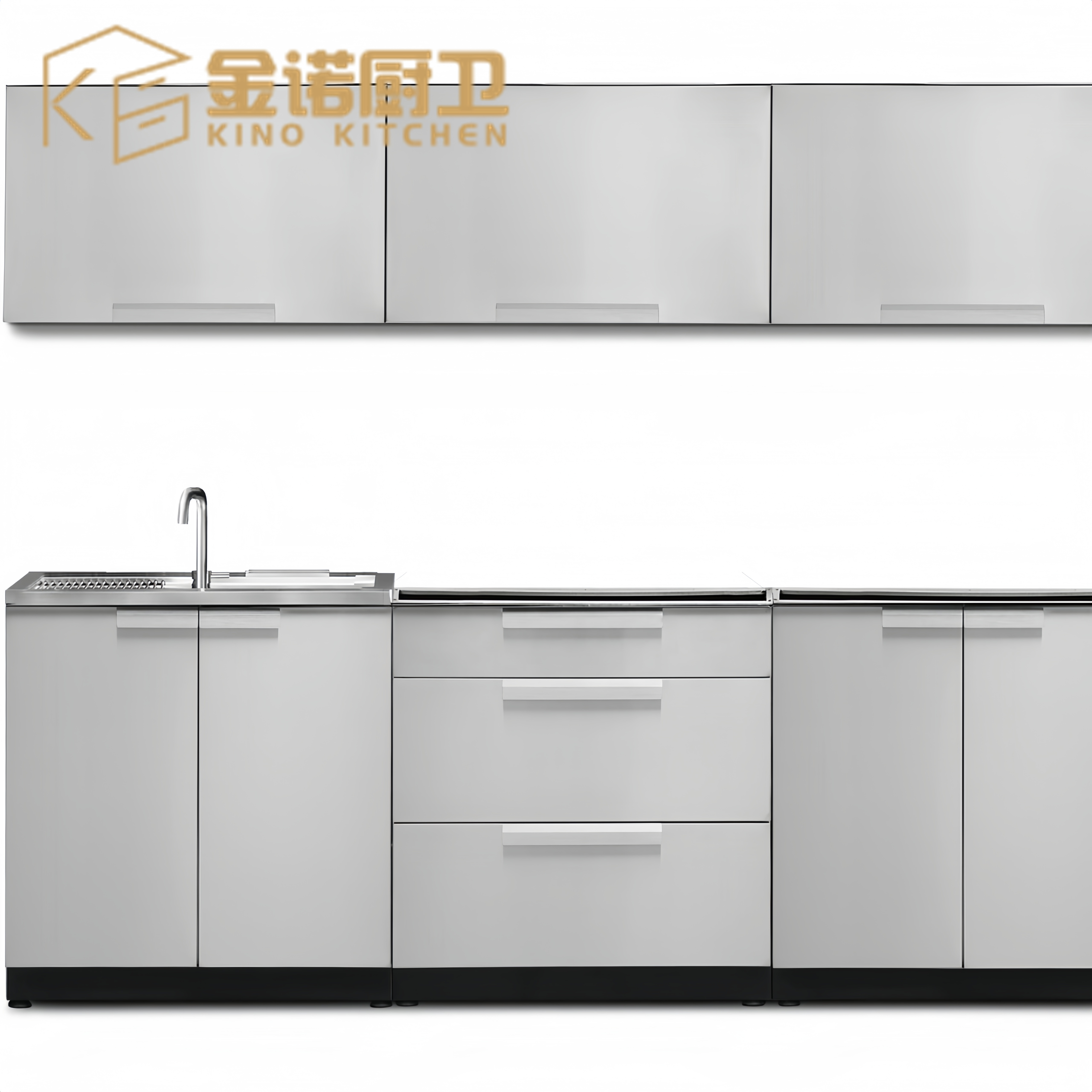 Kino Stainless Steel Outdoor Kitchen Cabinet BBQ Portable Kitchen Outdoor