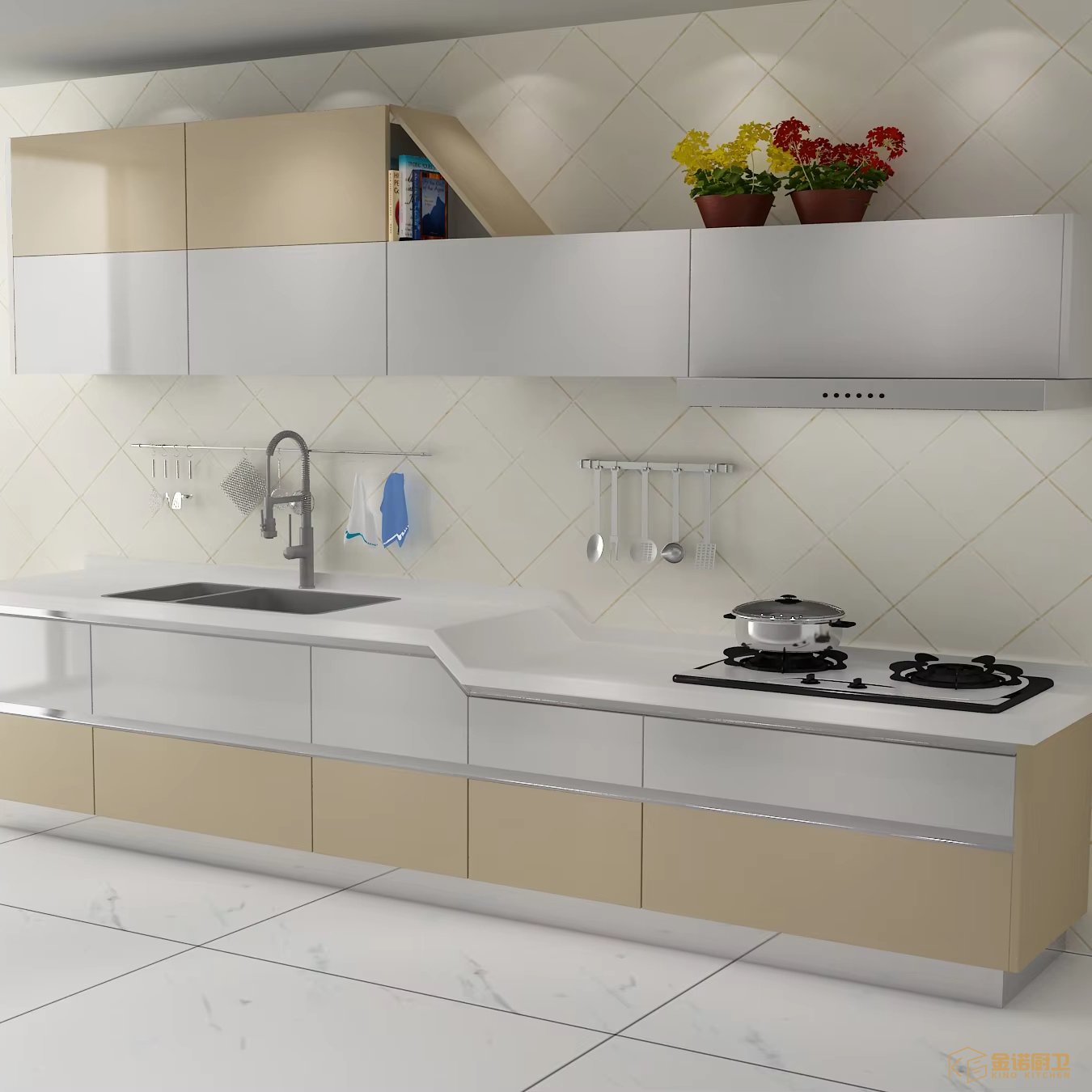 Custom Built Kitchen Storage Cabinets