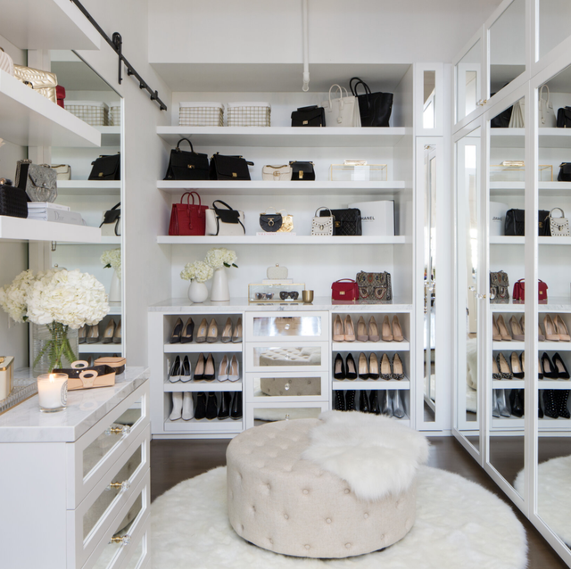 Luxury Modern Walk in Closet Cabinet Cupboards for Bedroom Cabinet Storage Wardrobe Dressing Room