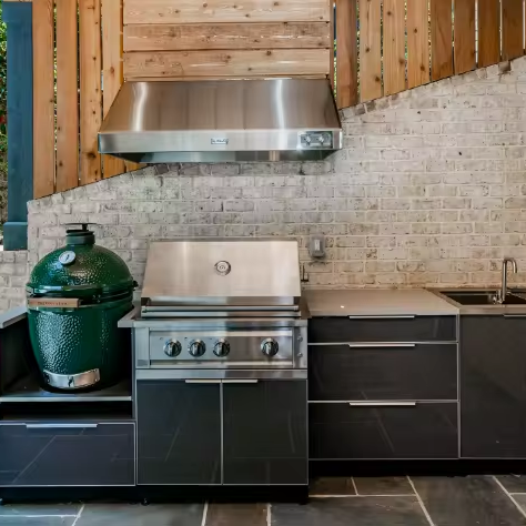 Customized for Outdoor Kitchen with BBQ #304 Stainless Steel Kitchen Cabinets