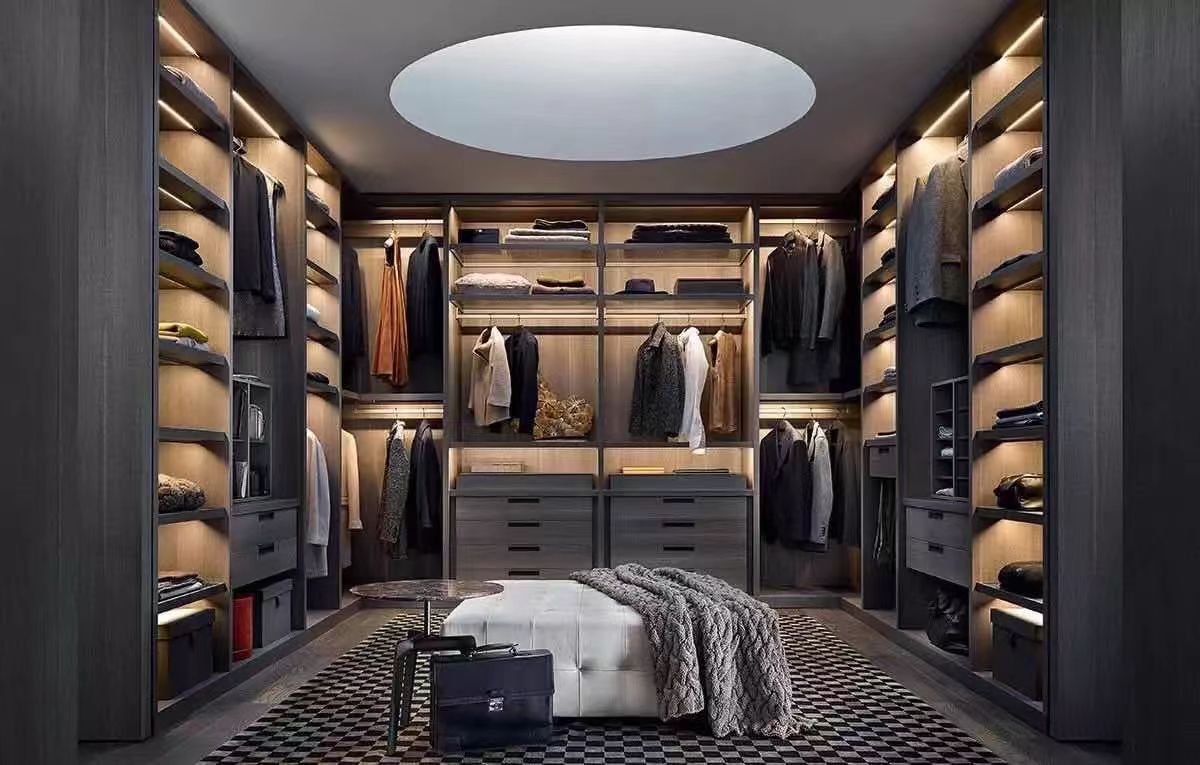 Tall Custom Modern Open Combination Cloth Walk in Closet Bedroom Furniture for Clothes Foldable Metal Cabinet Wardrobes Closet