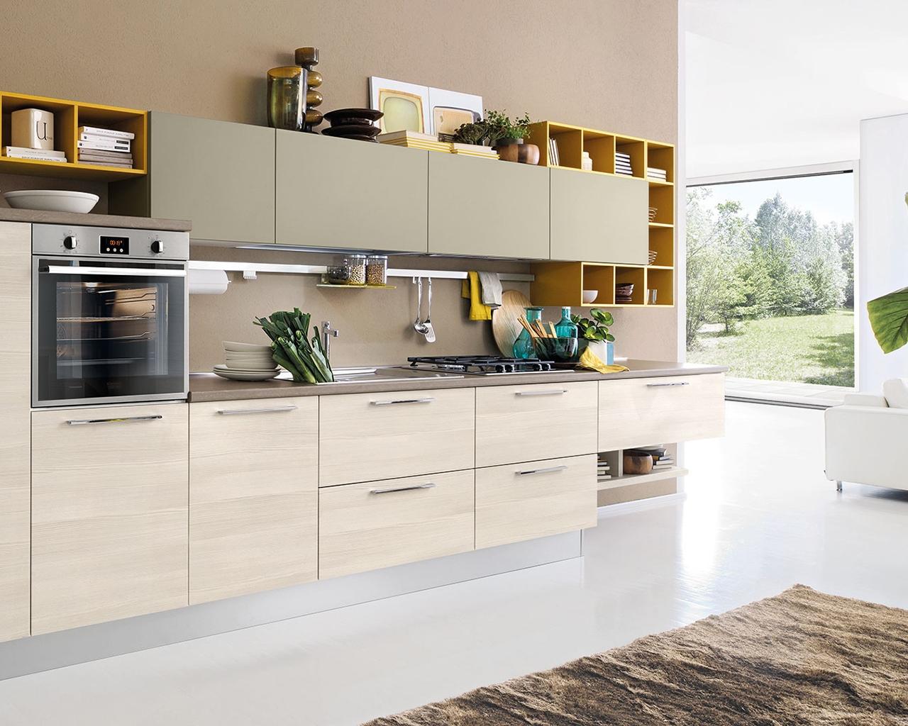 Two-tone Luxury Stainless Steel Kitchen Cabinet Designs
