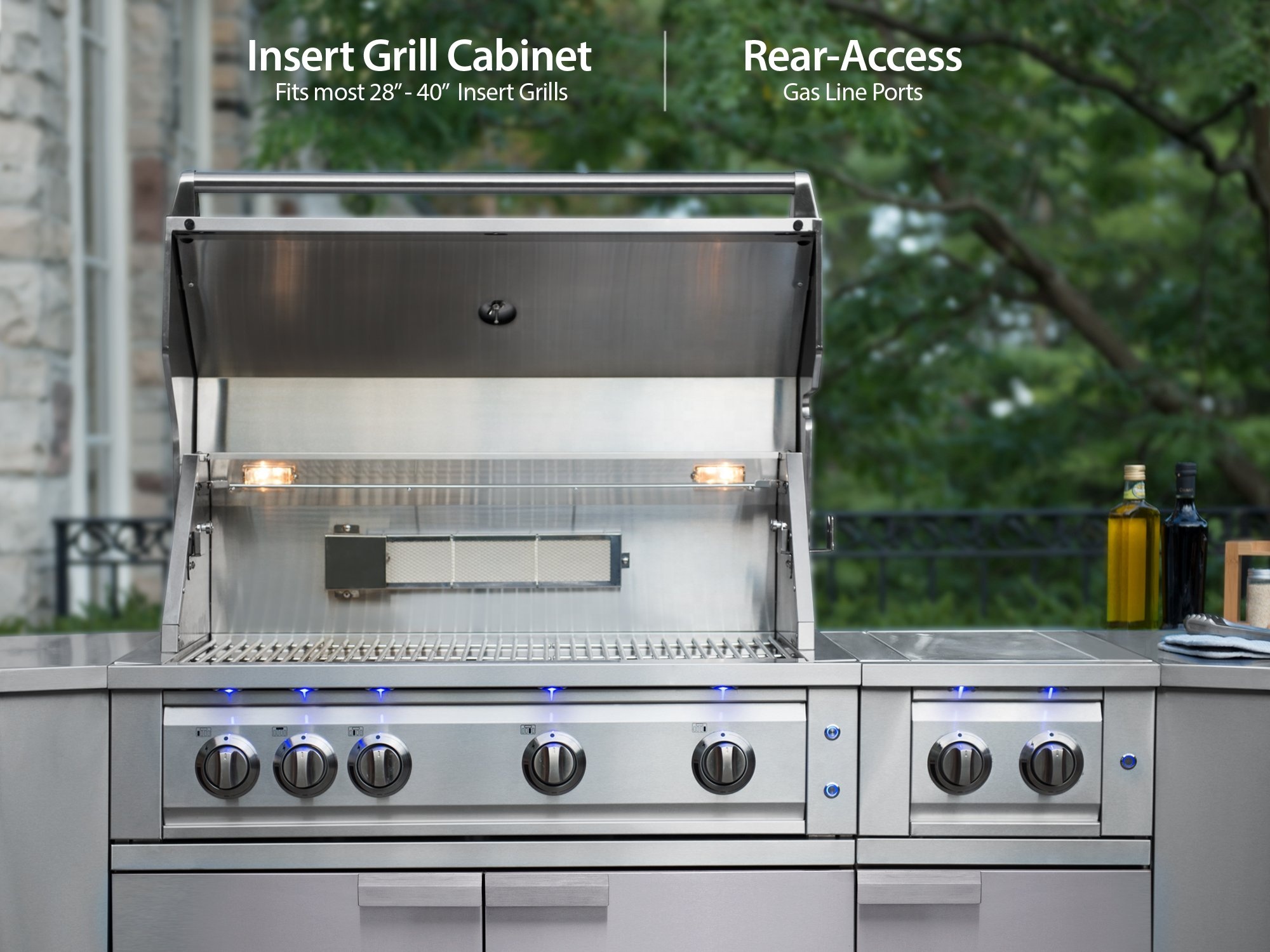 Kino Stainless Steel Outdoor Kitchen Cabinet BBQ Portable Kitchen Outdoor