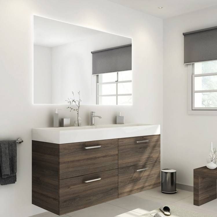 Modern Waterproof Bathroom Vanity Stainless Steel Sink Bathroom Cabinets with Mirror