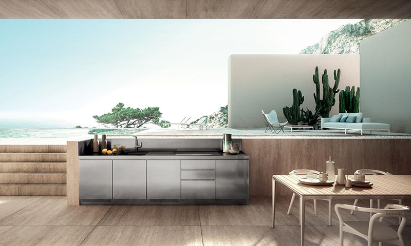 Customizable BBQ Barbecue Outdoor Furniture Outdoor BBQ Kitchen CabinetWith Grill and Fridge