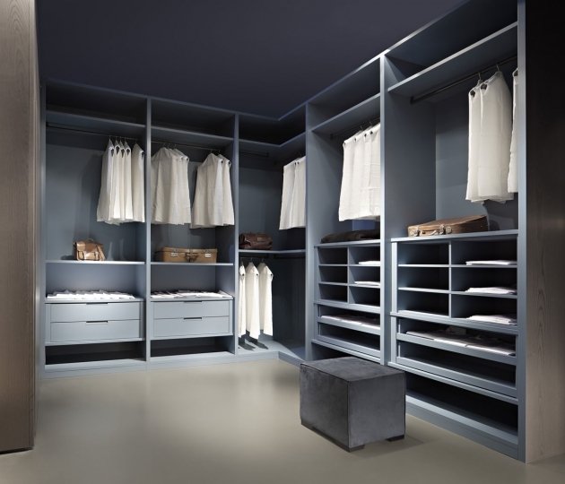 Metal Wardrobe Cabinet Design with Study Table
