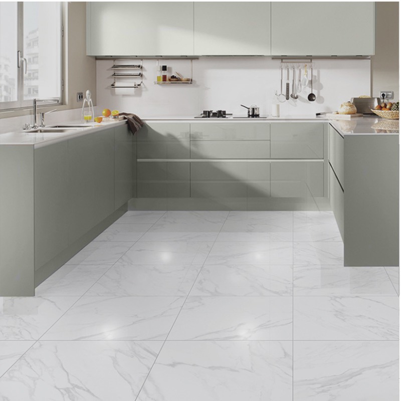Modern Stainless Steel Kitchen Cabinets with LED Backlighting