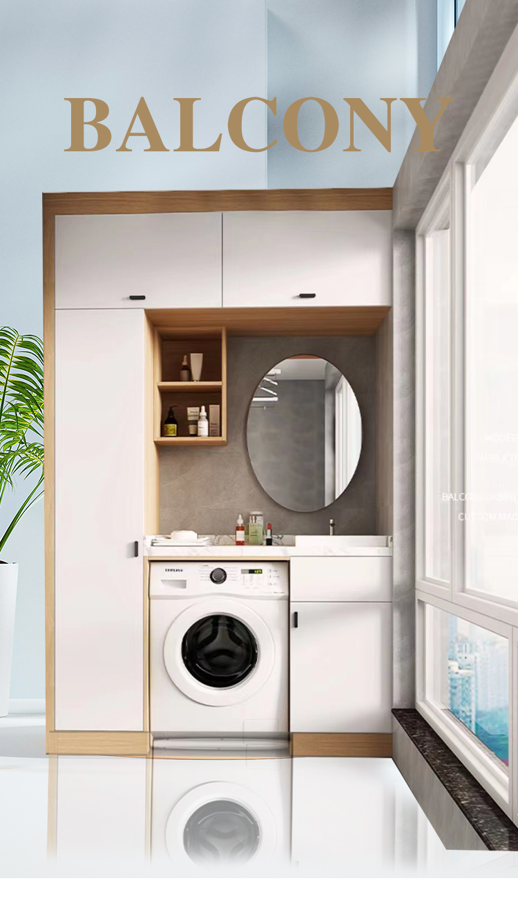 Laundry Room Organizer Cabinets Sink Cabinet with Washing Machine Modern Laundry Cabinets