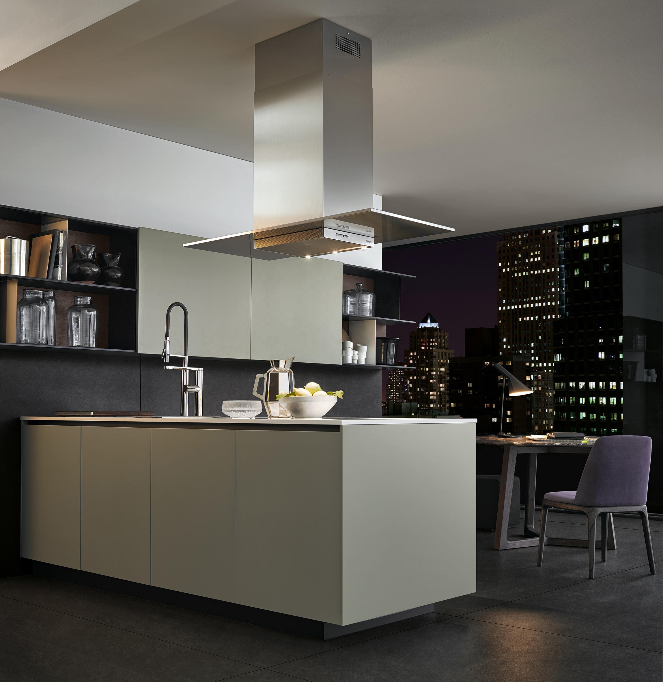 Pull Out Wall Ready Made Kitchen Cabinets