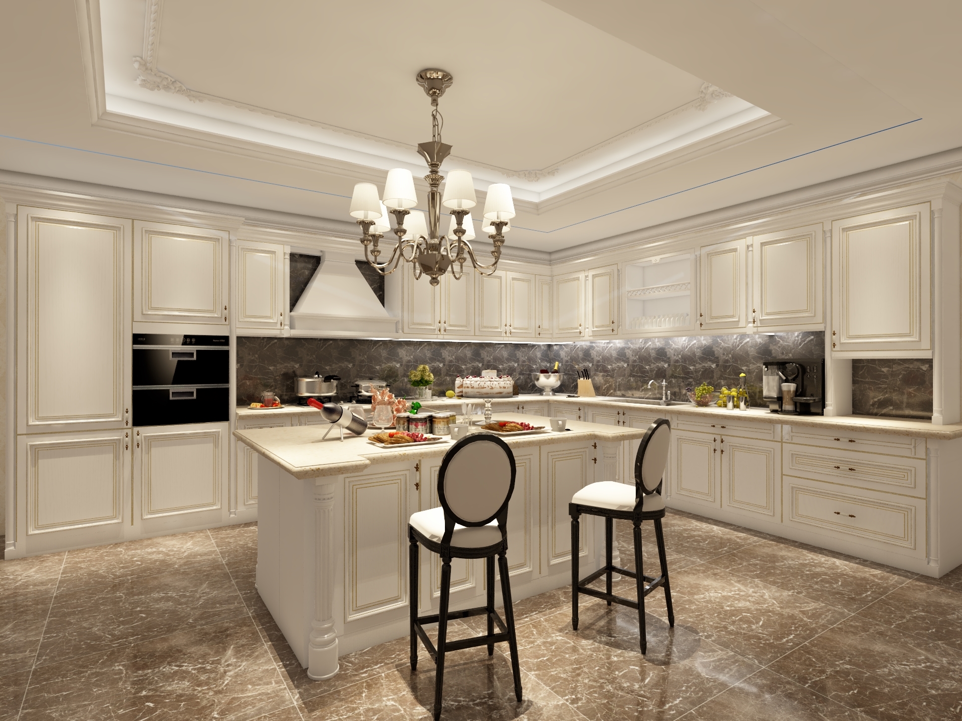 High End Minimalist Kitchen Layouts