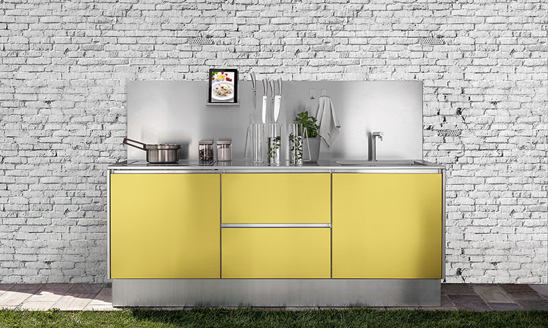 Customizable BBQ Barbecue Outdoor Furniture Outdoor BBQ Kitchen CabinetWith Grill and Fridge