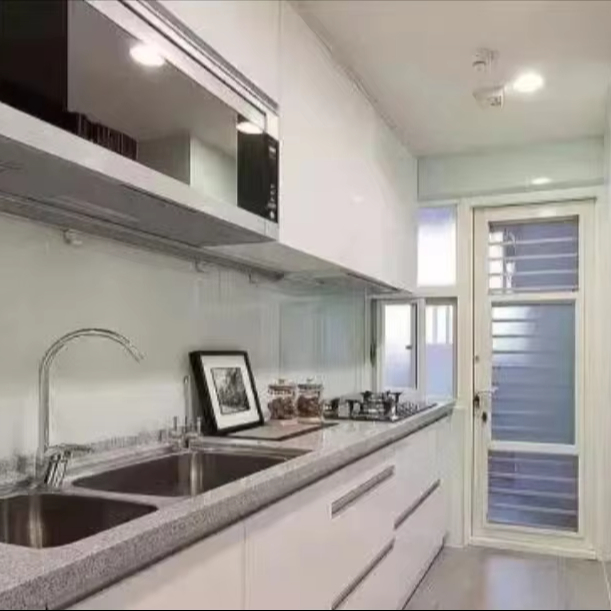 Sleek Stainless Steel Kitchen Cabinet