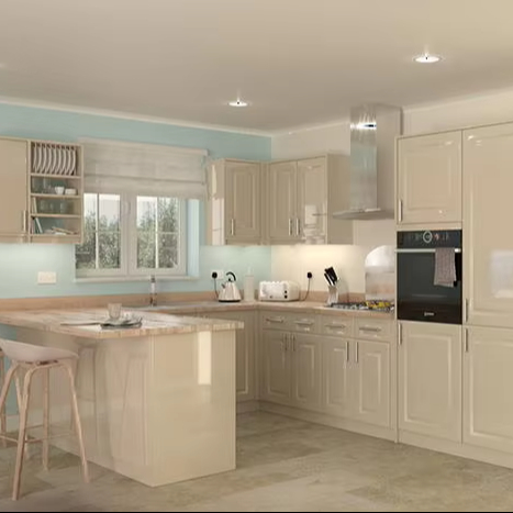 Luxury Stainless Steel Kitchenette Cabinets for Studio Apartments