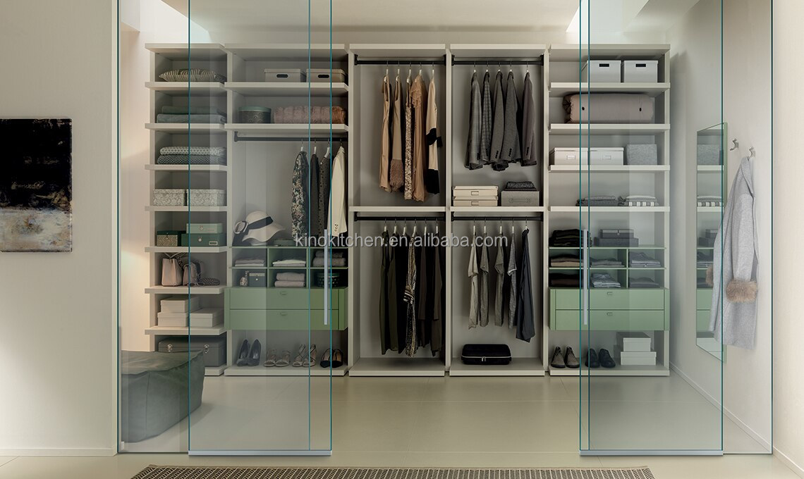 Modern Customize Bedroom Wardrobe Closet Portable Modern High End Wardrobe Cabinet with Wardrobe with Dressing Mirror