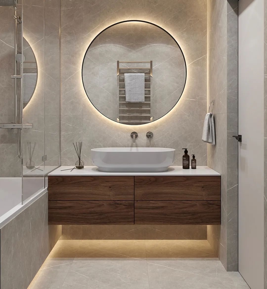 Bathroom Vanities With Modern Bathroom Vanity Wall