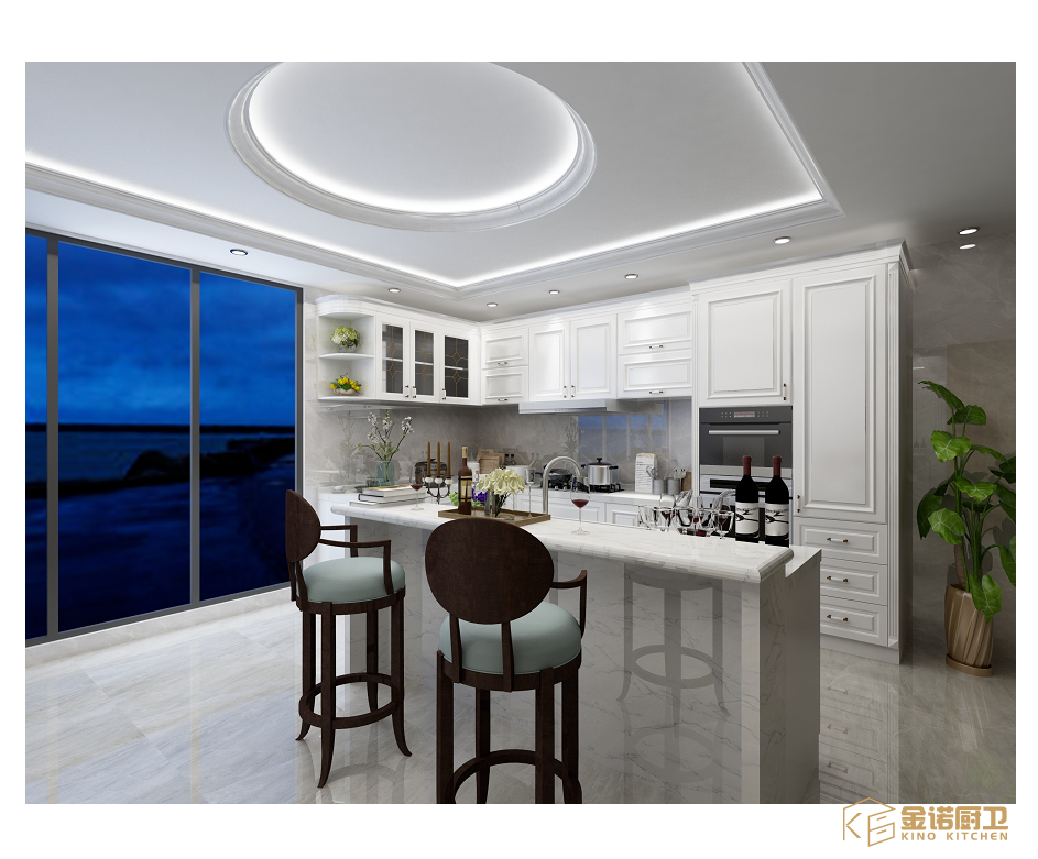 Paint Finish Kitchen Cabinet Manufacturer