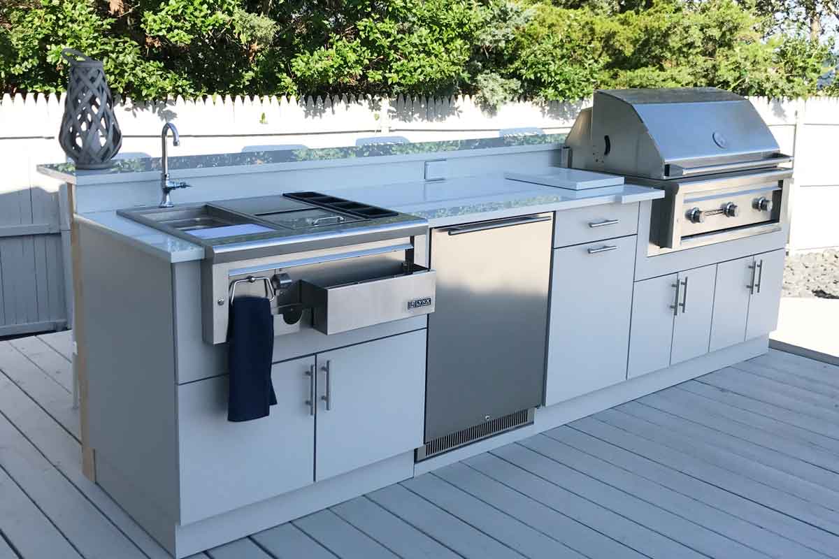 Outdoor bar and Kitchen with Outdoor Garden Kitchen Set Kitchen BBQ Cabinets