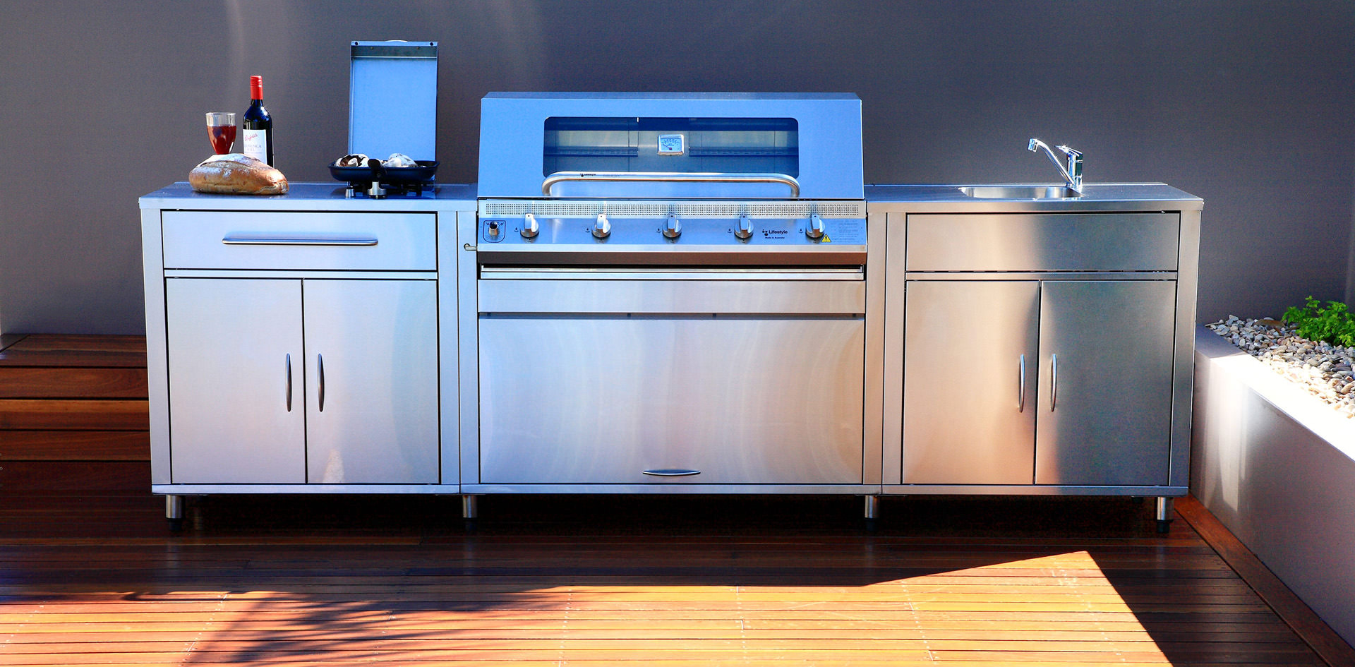 Stainless Steel Gas Grill Cooking Barbecue Grill Large Grill Outdoor Kitchen BBQ Island
