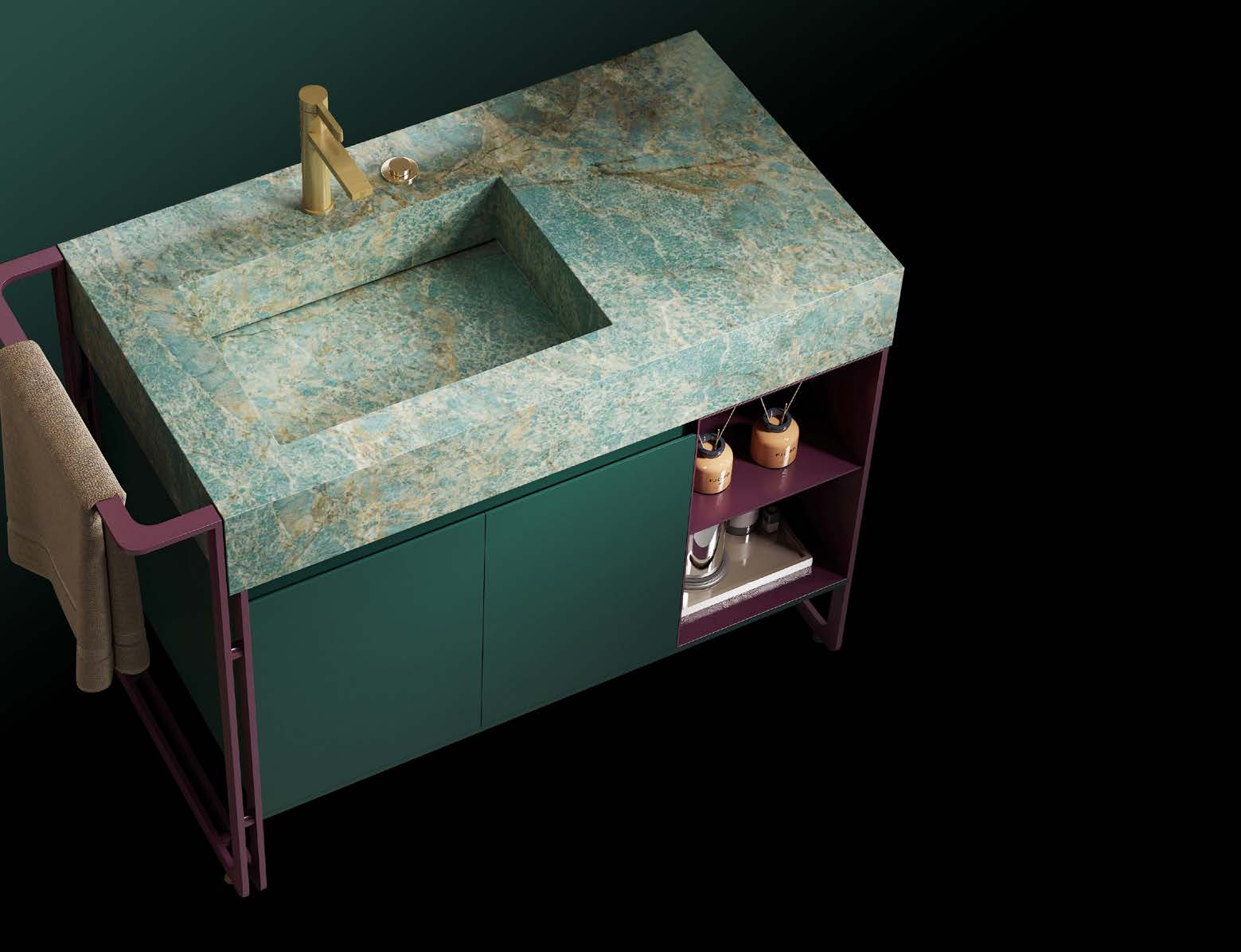 2025 Kino Fashion Design Bathroom Vanities High End Bathroom Vanity with Sink with Bathroom Vanity Light