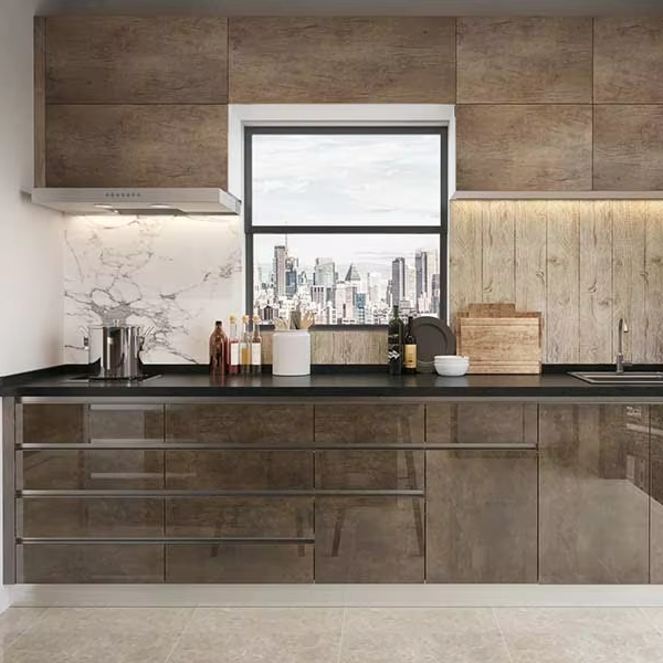 Custom Stainless Steel Kitchen Cabinet