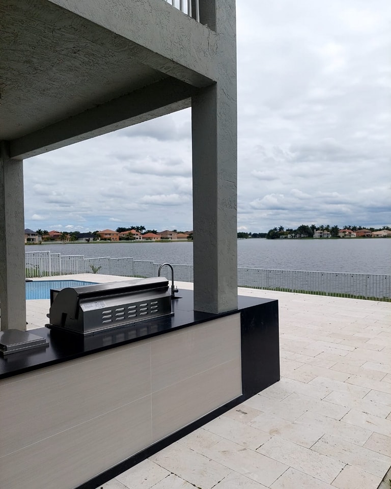 Modern Design Customized Outdoor Kitchen Cabinet Stainless Steel Outdoor Kitchen Bbq Island BBQ Grills