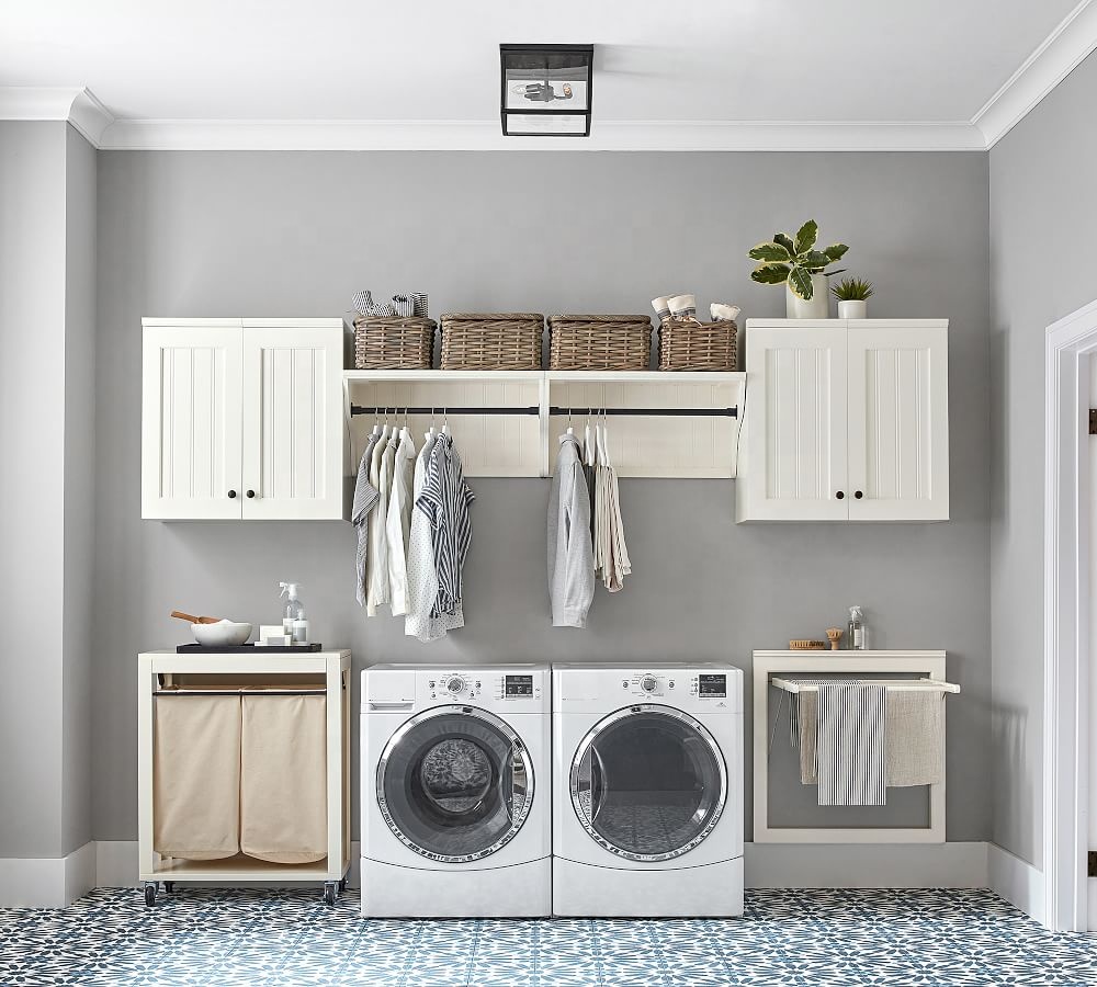 Laundry Room Organizer Cabinets Sink Cabinet with Washing Machine Modern Laundry Cabinets