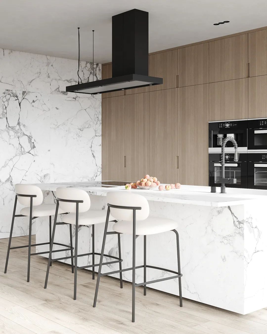 Stylish Contemporary Stainless Steel Kitchen Cabinet