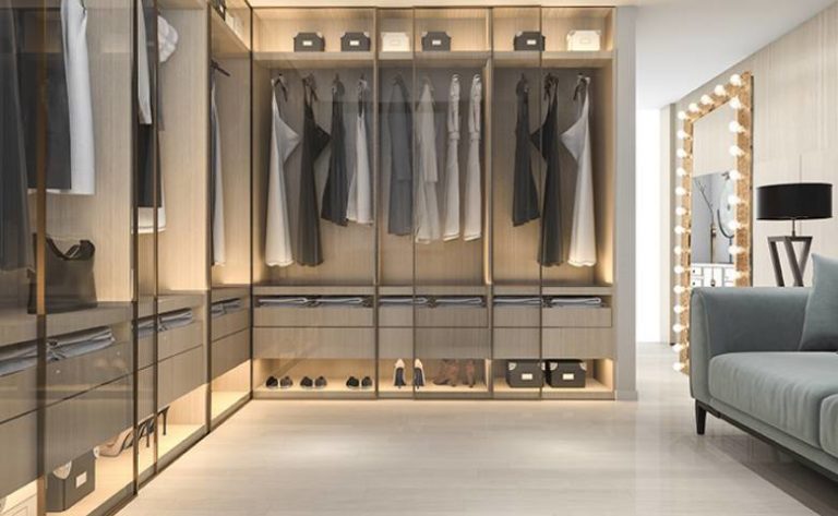 Tall Custom Modern Open Combination Cloth Walk in Closet Bedroom Furniture for Clothes Metal Cabinet Wardrobes Closet