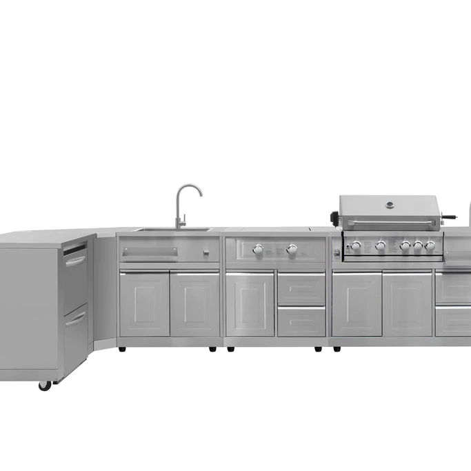Kitchen Cabinet Stainless Steel Outdoor Garden Kitchen Set Kitchen BBQ Cabinets
