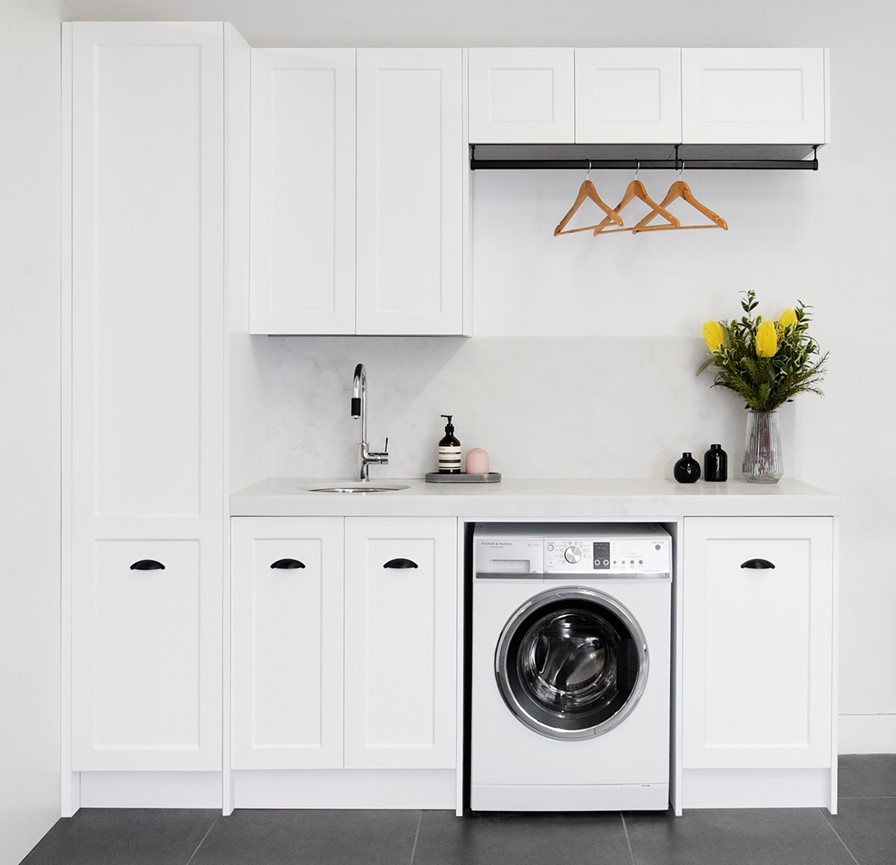 Laundry Room Organizer Cabinets Sink Cabinet with Washing Machine Modern Laundry Cabinets