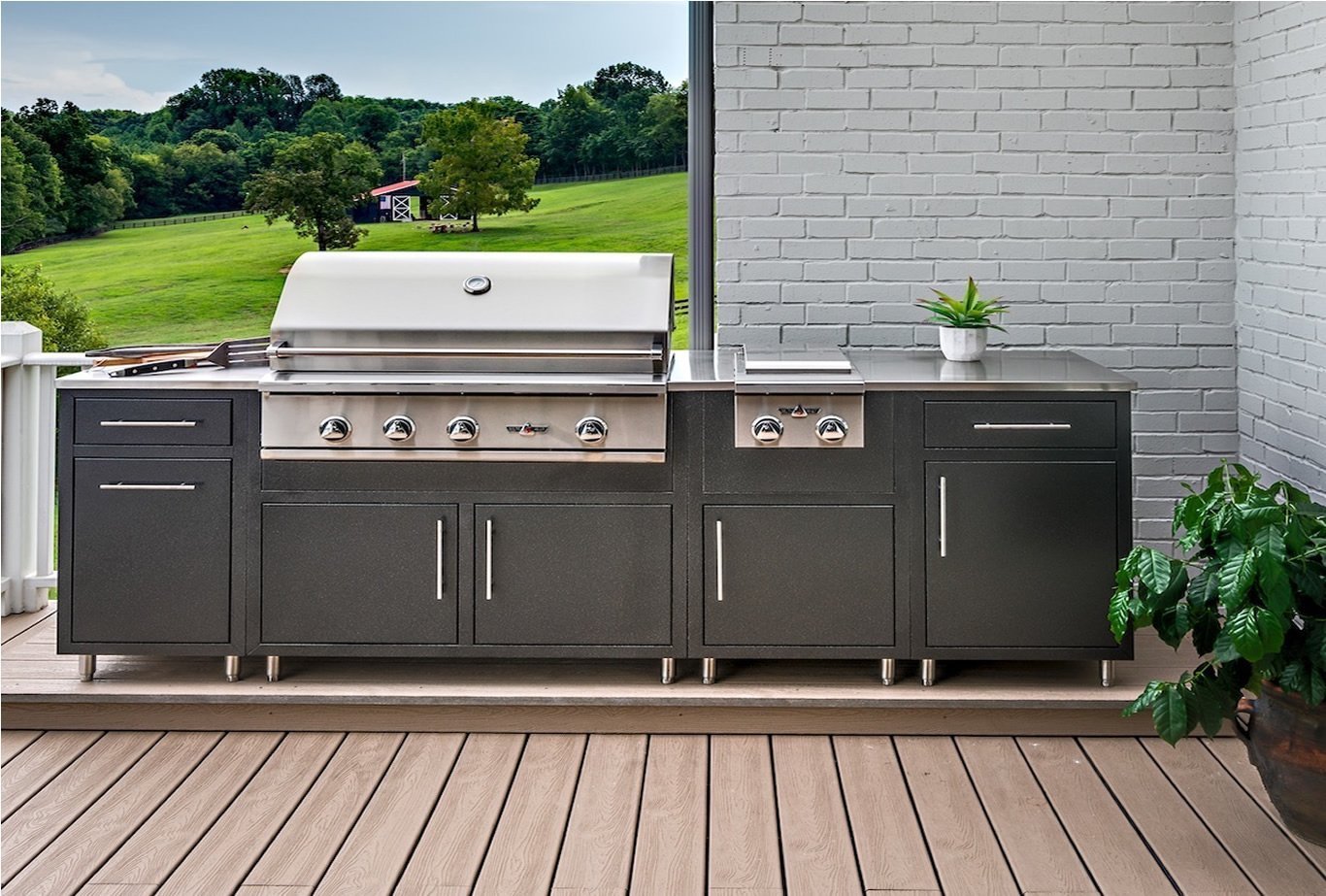 Outdoor Kitchen Cabinet Stainless Steel Kitchen Modern BBQ Cabinet