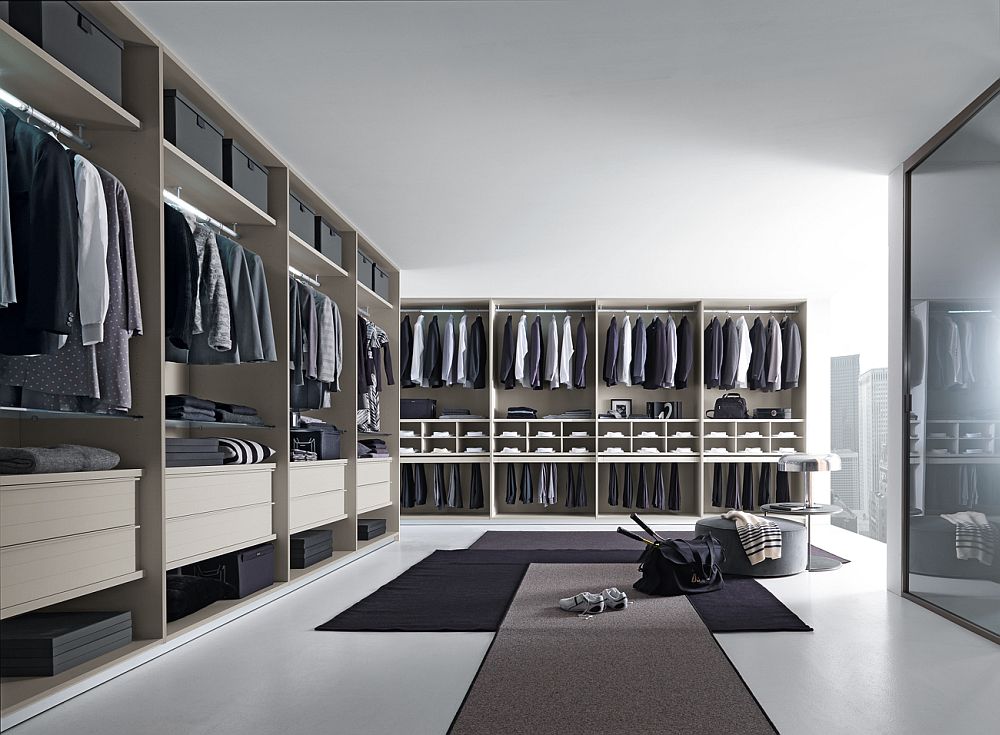 Modern Aluminium White Design Solid Wood Walk in Closet Bedroom Glass Wardrobe Cabinets with Doors