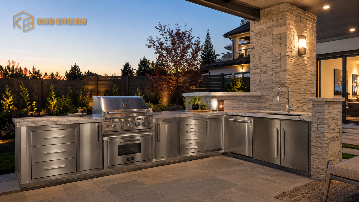 Toronto Outdoor Kitchen Cabinets: A Custom Design Case Study for a Complex Patio Layout