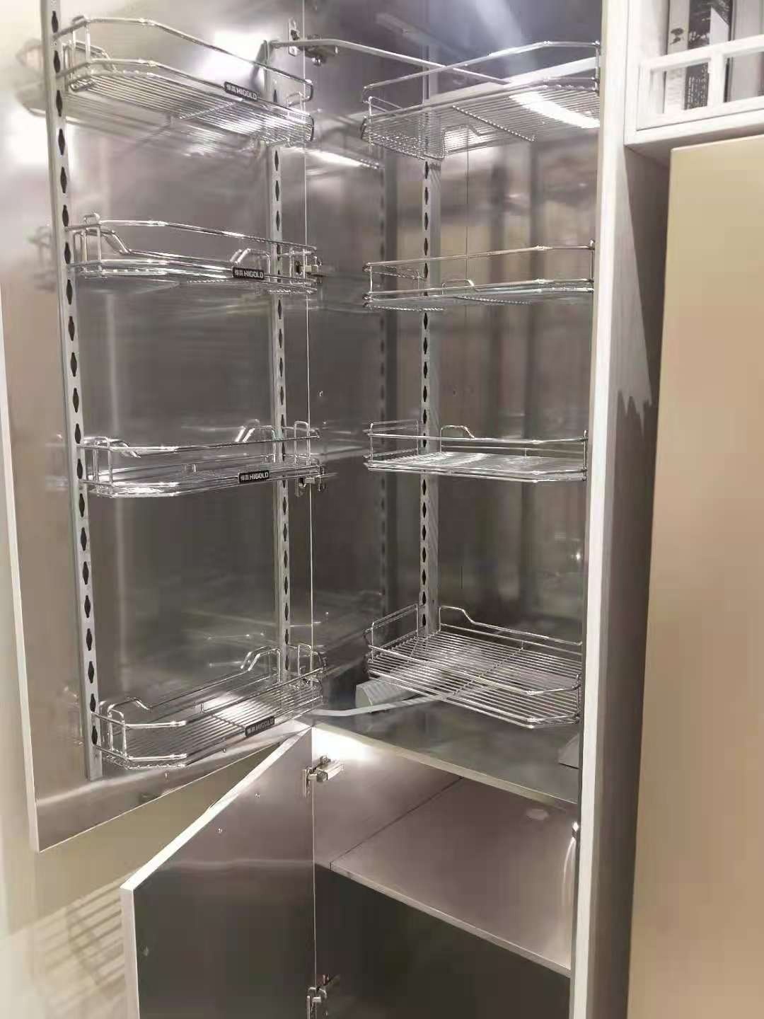 Pull Out Wall Ready Made Kitchen Cabinets