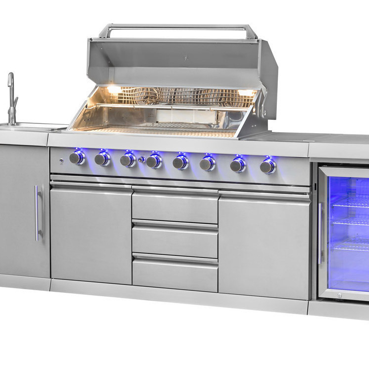 Factory Kitchen Cabinets Stainless Steel Material 