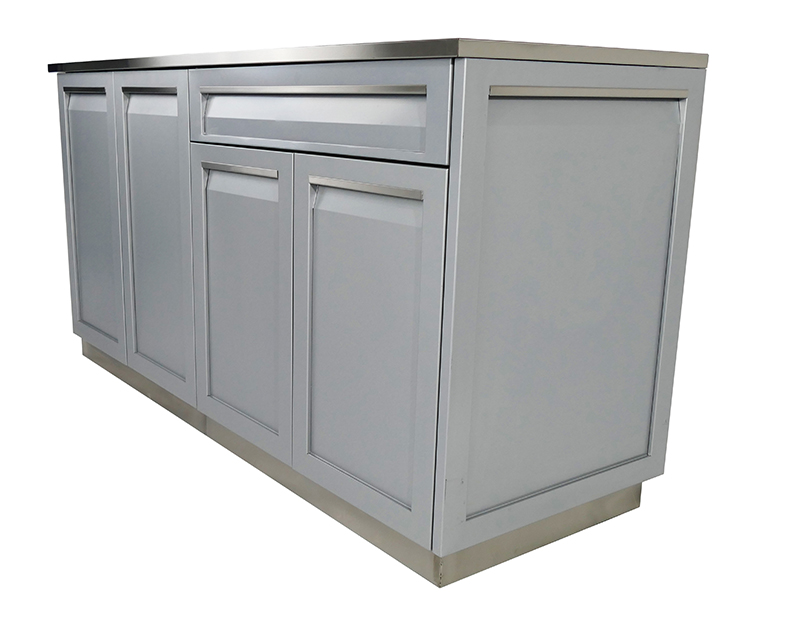 Customized Aluminum PVC Board Outdoor for Outdoor Kitchen with BBQ304 Stainless Steel Kitchen Cabinets