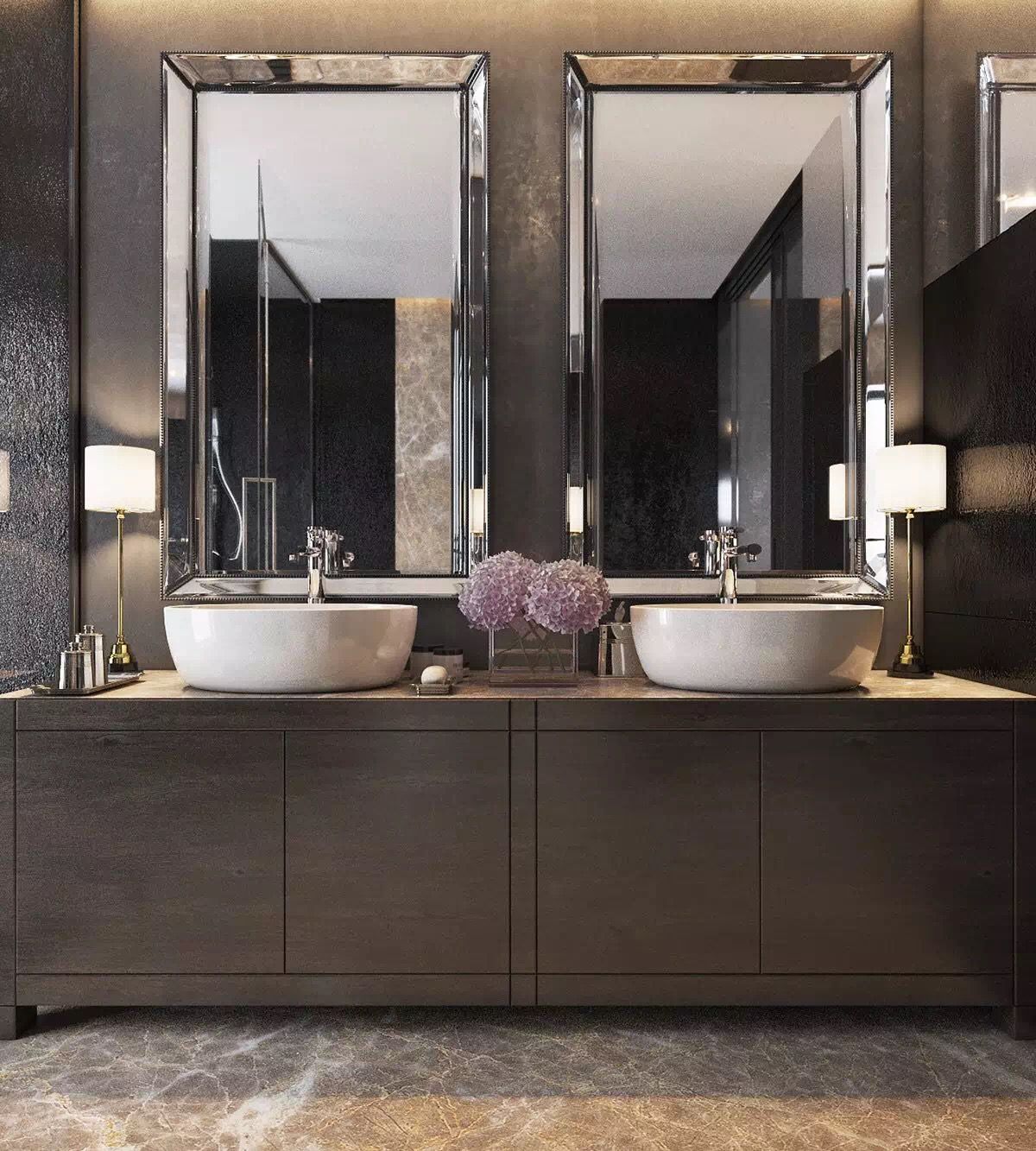 Custom Modern  Meuble Salle De Bain Vanity Bathroom Sink Cabinets with Mirror