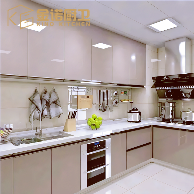 Modern Design Style Furniture Ready to Assemble Cupboard Complete Sets Stainless  Steel Drawer Modular Kitchen Cabinets for Sale