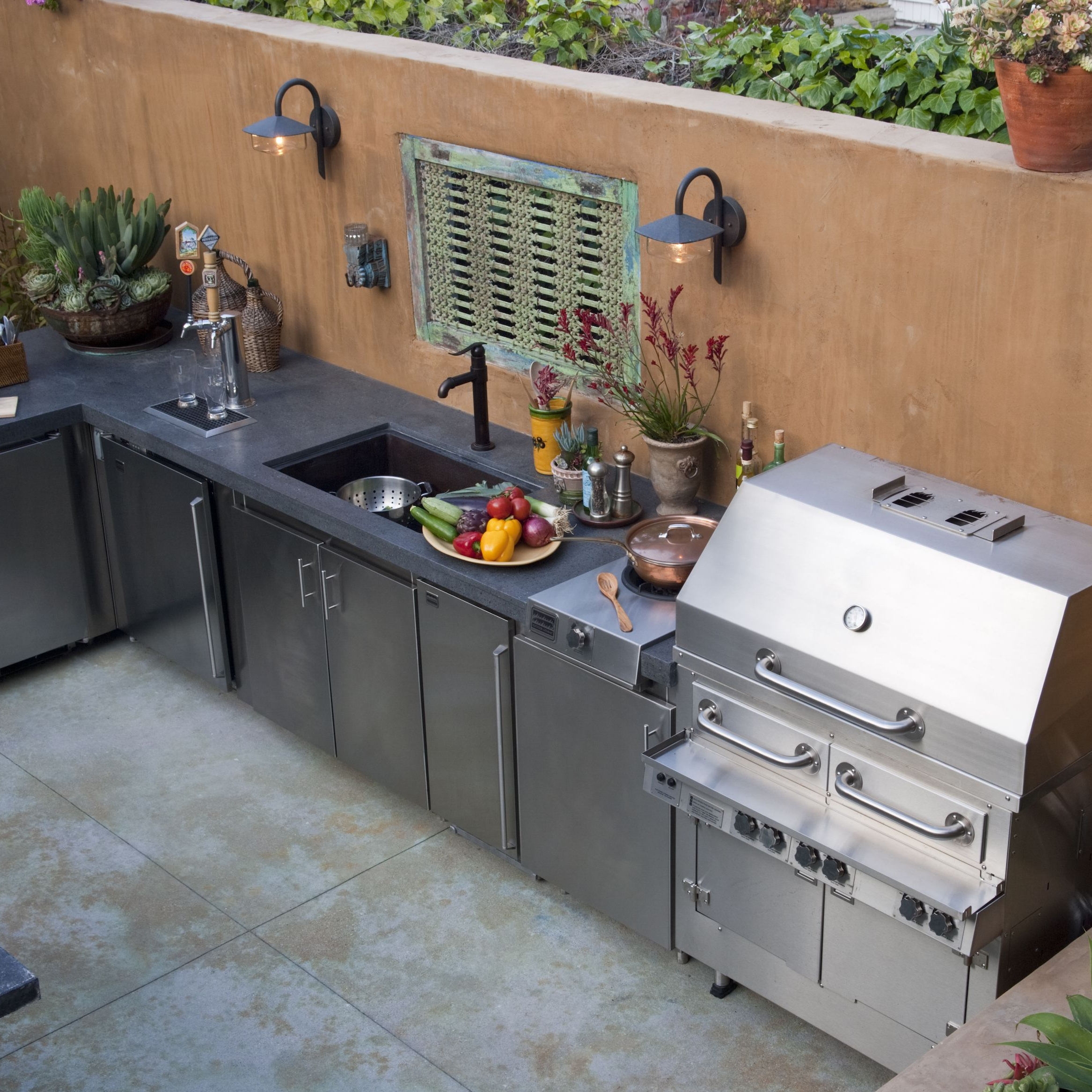 Modern Design Customized Outdoor Kitchen Cabinet S