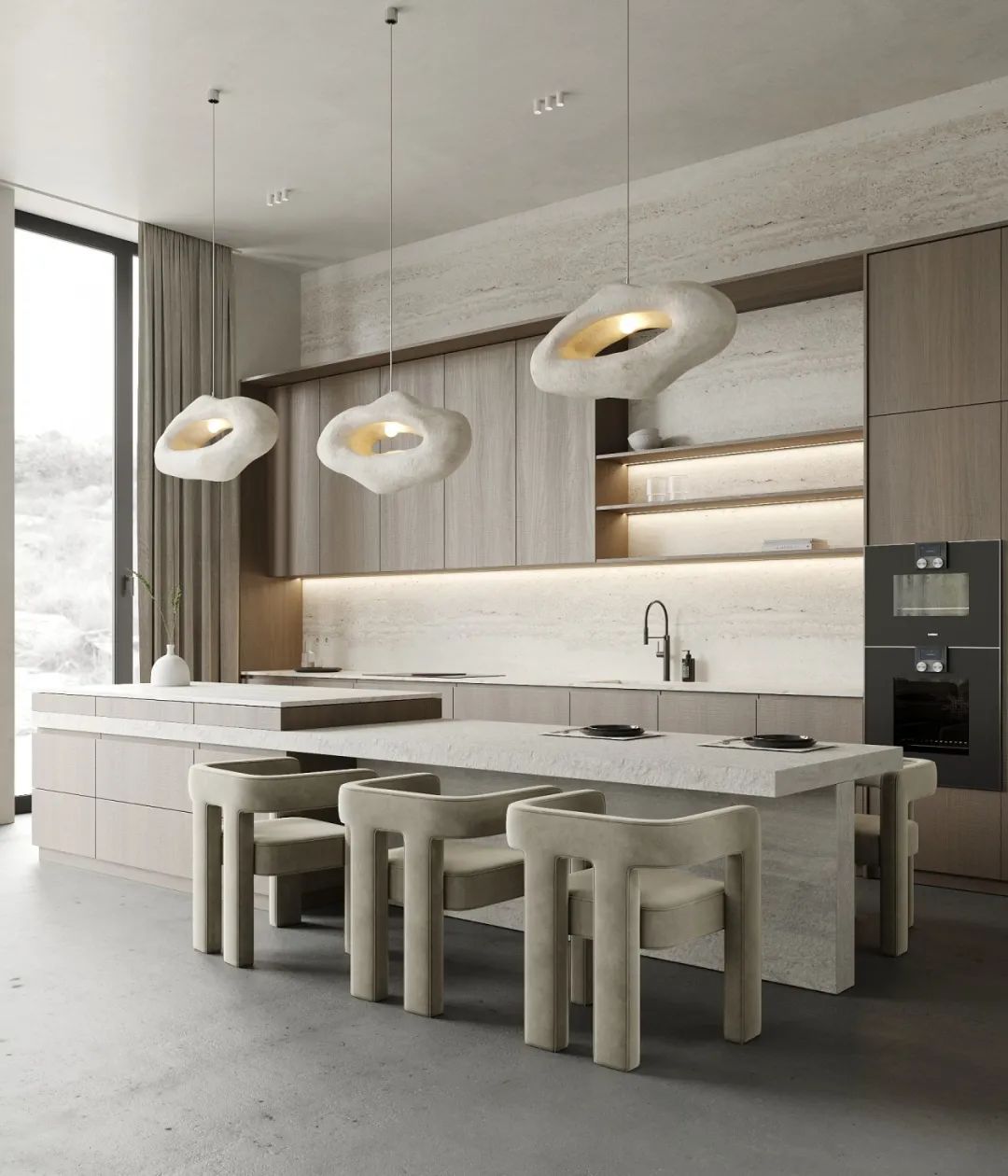 Modern Designs Kitchen Cabinets with Pantry and Island with Sink Stainless Steel Kitchen Cabinet Shaker Kitchen Cabinet