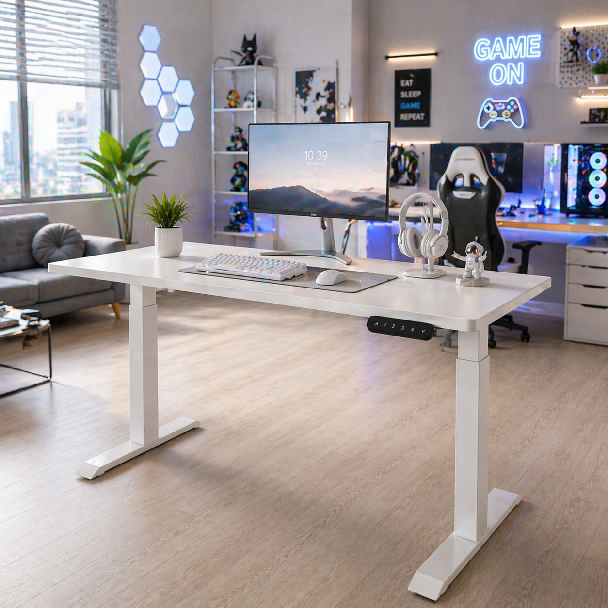 ZY-02 Dual Motor Adjustable Standing Desk Heavy Duty Electric Table for Industrial Office Workspaces
