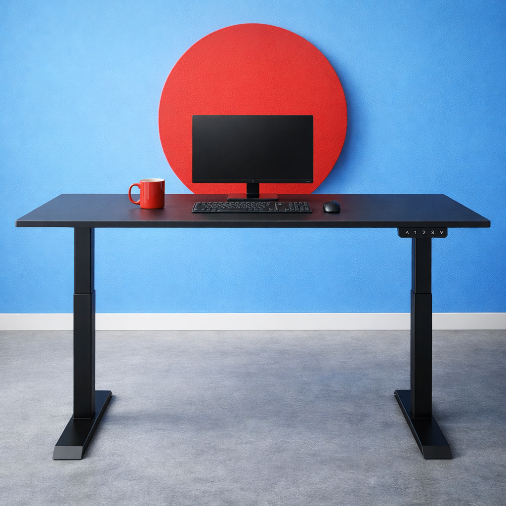 ZY-02 Electric Standing Desk with Industrial Tech Lab Workspace