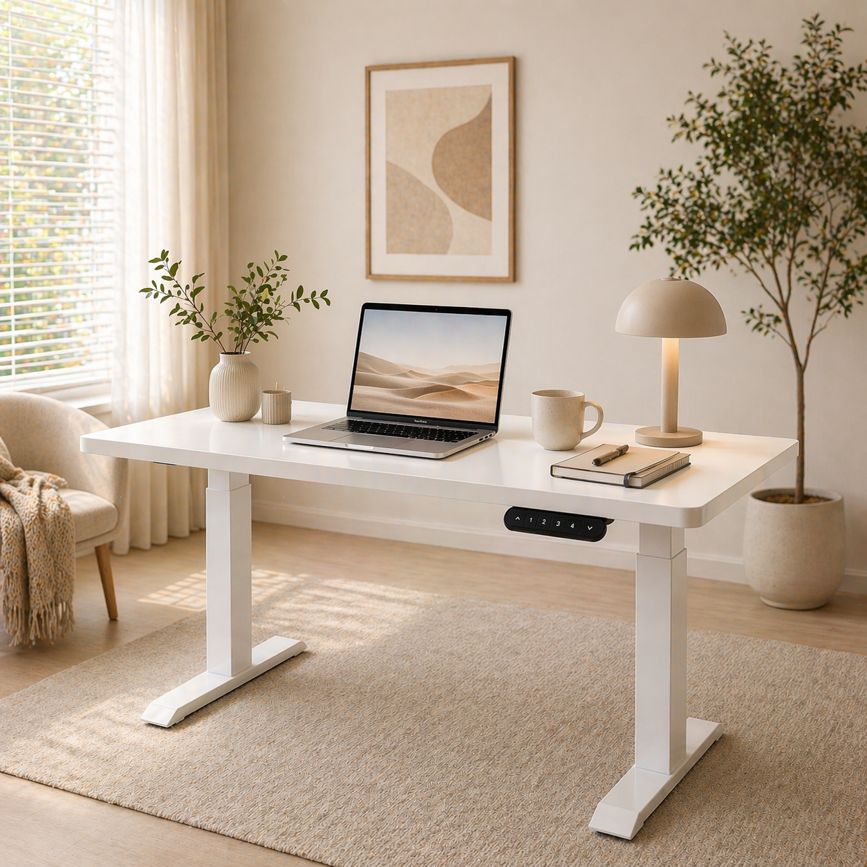ZY-02 Executive Dual Motor Standing Desk 2 Stage Electric Height Adjustable Table for Premium Office Spaces
