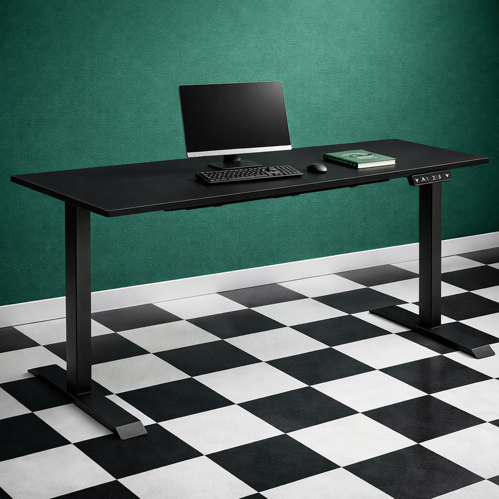 ZY-02 Electric Standing Desk in Modern Collaborative Office Lounge