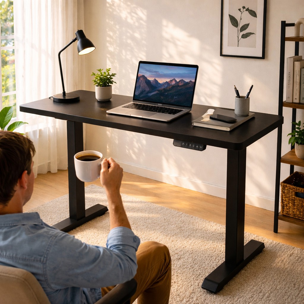 ZY-02 Dual Motor Standing Desk 2-Stage C Leg Frame Ergonomic Desk for Office Workstations
