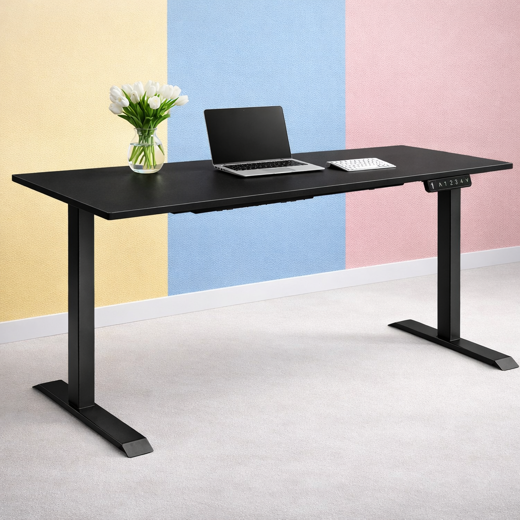 ZY-02 Electric Standing Desk with Color Glass Ceiling Atrium Workspace
