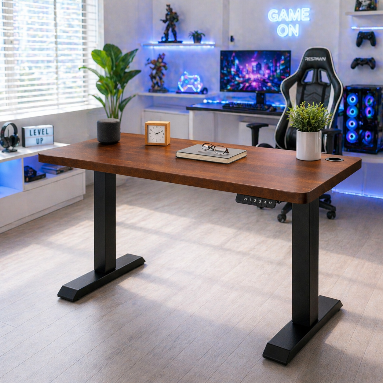 ZY-02 Dual Motor Adjustable Desk Frame 2 Stage Electric Standing Desk Base for OEM Office Furniture Manufacturing